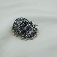 Multicolor Meenakari Pearl Ring | Adjustable