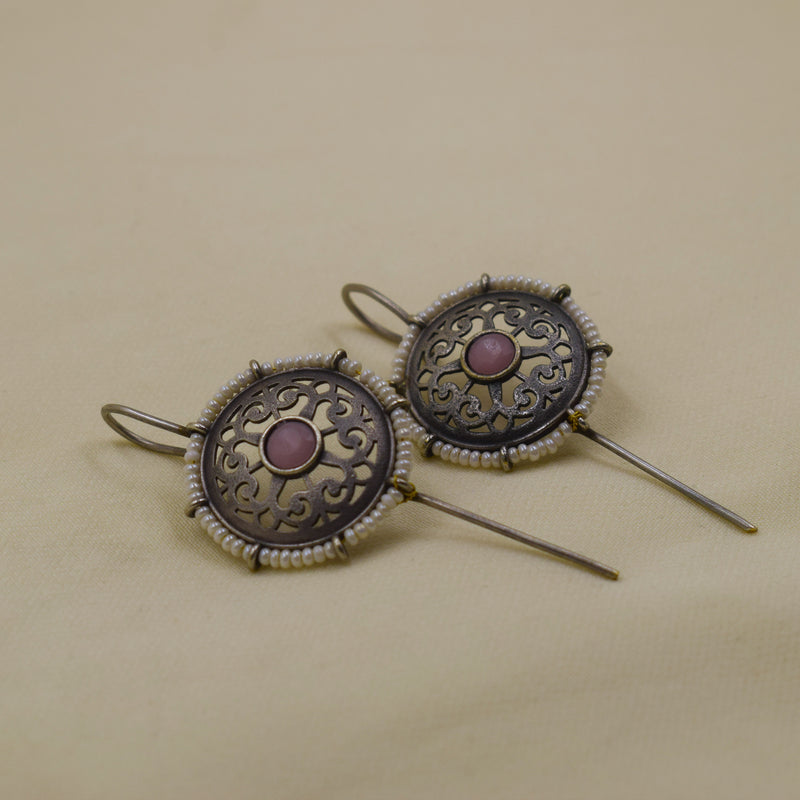 Pink Stone Pearl Bugadi | Pink