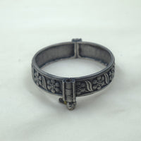 Carved Floral Screw Bangle