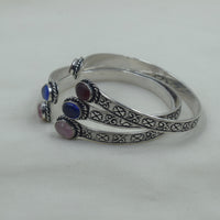 Blue Stone Open Cuff Kada