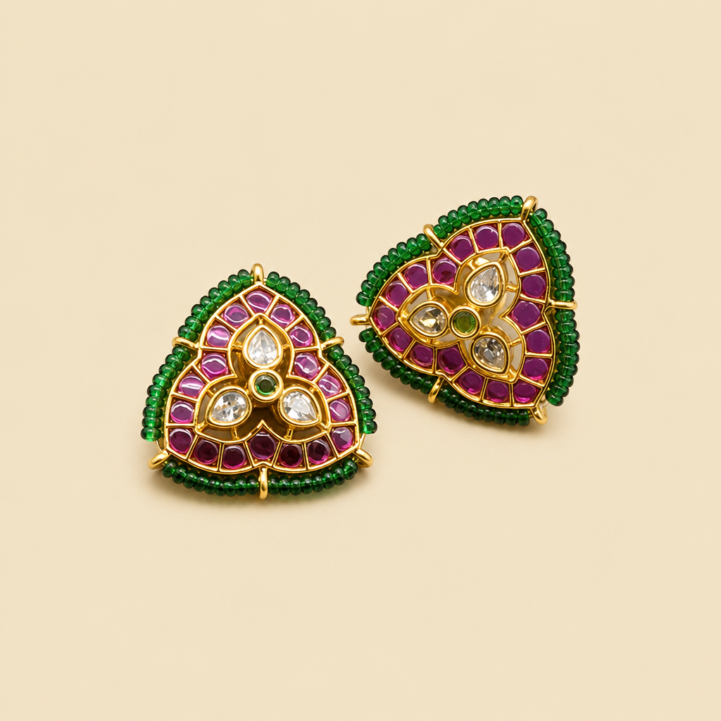 Nityaa Triangle Studs