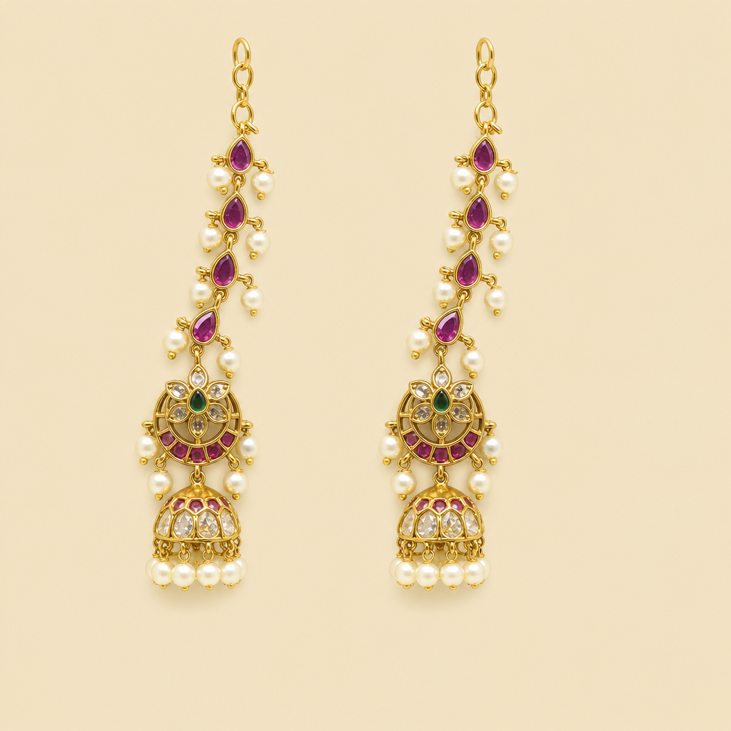 Crescent Mattilu Jhumka Earring