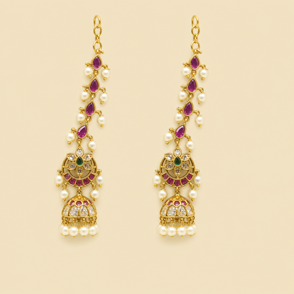 Crescent Mattilu Jhumka Earring