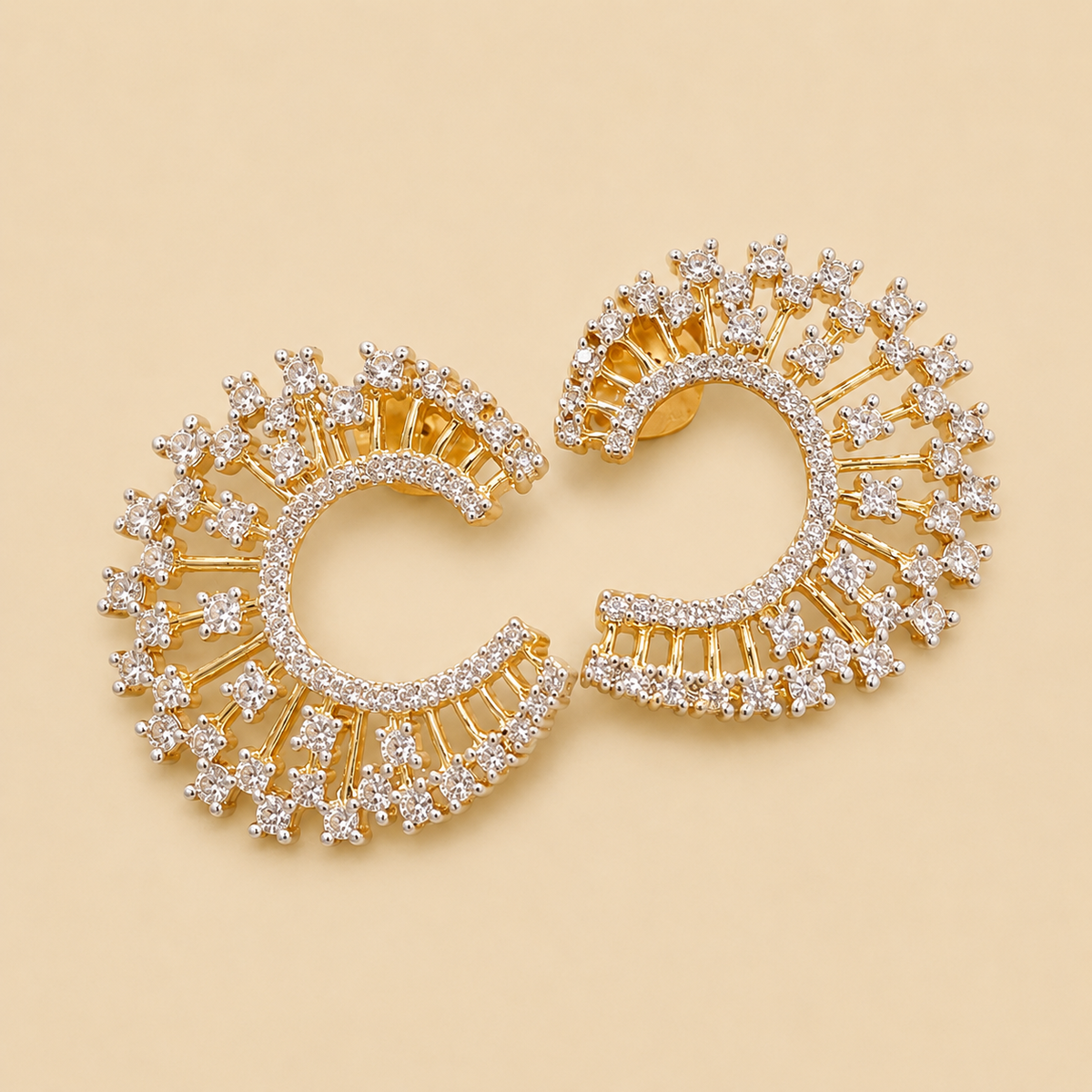 Crescent Burst AD Earrings