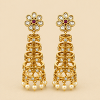 Nityaa Tiered Jhumkas