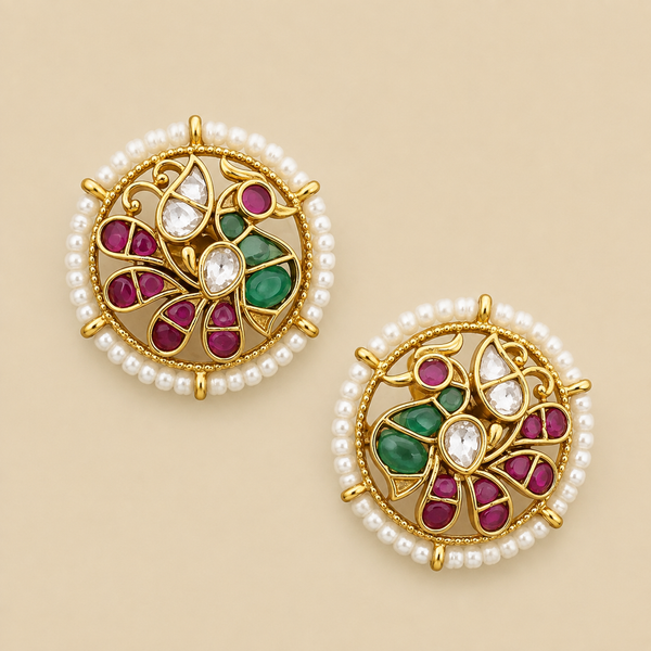 Nityaa Peacock Studs