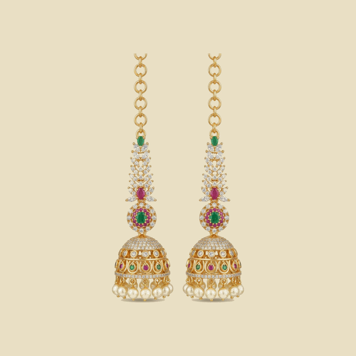 Floral Mattilu Jhumka Earring