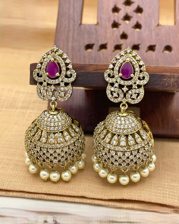 Nitya Mayura Crown Heritage Jhumkas