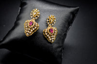 Nityaa Pink and Clear Crystal Necklace Set