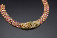 Nityaa Pink Crystal Necklace Set