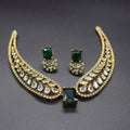 Regal Winged CZ Necklace Set | Green