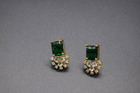 Regal Winged CZ Necklace Set | Emerald Green
