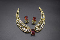 Regal Winged CZ Necklace Set