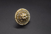 Nityaa Round Pearl Border Ring | Adjustable