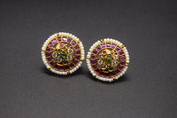 Nityaa Floral Peacock Studs