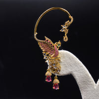 Verve Peacock Ear Cuff Jhumka Pair