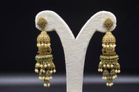Verve Elephant Layered Jhumka Earring Set