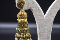 Verve Elephant Layered Jhumka Earring Set