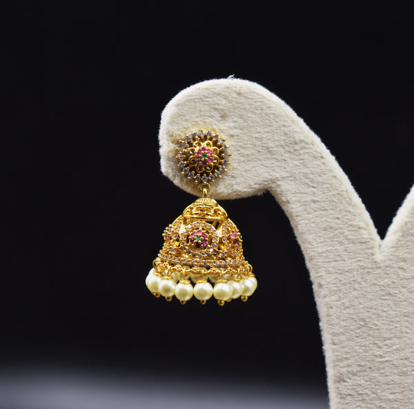 Floral Stud Jhumka
