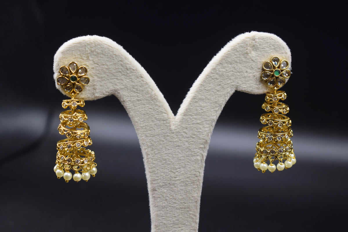 Nityaa Tiered Jhumkas