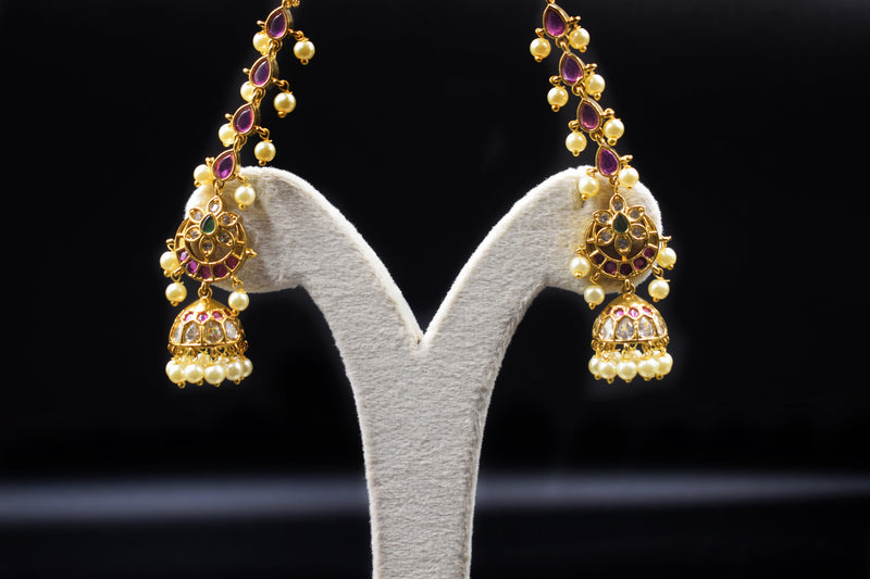 Crescent Mattilu Jhumka Earring