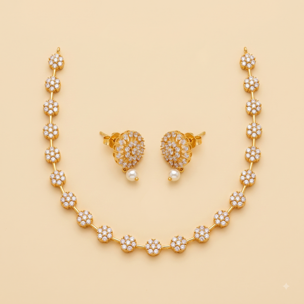 Verve Floral Link Necklace Set
