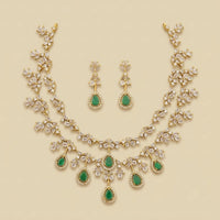 Verve Green AD Drop Necklace Set