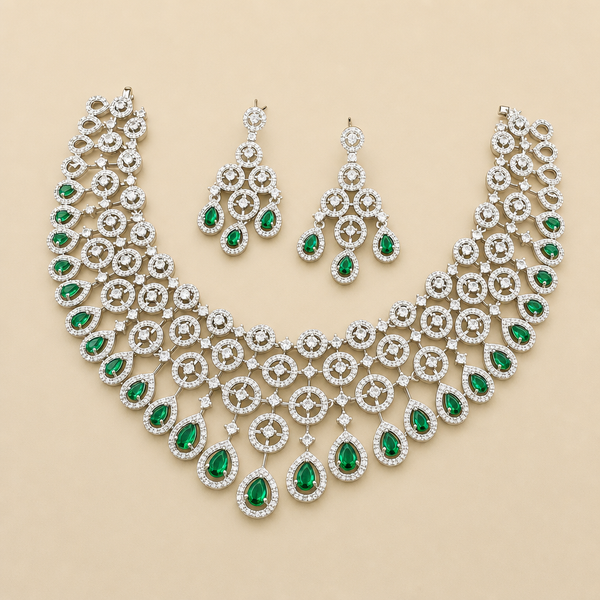 Green AD Necklace Set