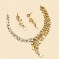 Botanical Vine CZ Necklace Set