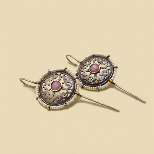 Pink Stone Pearl Bugadi | Pink
